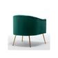 Doe Buck Velvet Jella  Accent Chair/Lounge Chair for  Living Room, Bedroom, Armchair Sofa Chair with Gold Legs.