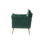 Doe Buck Velvet fyn Accent Chair/Lounge Chair for  Living Room, Bedroom, Armchair Sofa Chair with Gold Legs.