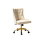 Doe Buck Velvet Swen task chair /study chair /office chair   for  study  Room, office  , swivel Armchair  with Gold base