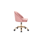 Doe Buck Velvet Hindmen  task chair /study chair /office chair   for  study  Room, office  , swivel Armchair  with Gold base