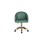 Doe Buck Velvet Hindmen  task chair /study chair /office chair   for  study  Room, office  , swivel Armchair  with Gold base