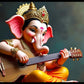 : Ganesh Ji with Guitar Decorative Idol - Musical Lord Ganesha Figurine