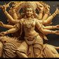 Divine Many-Hand Mata Rani Statue Sitting on Lion – Goddess Durga Idol for Worship.