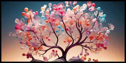 Tree With flower: Wall Paintings by Canvas Myntra