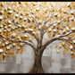 Gold Leaf tree: Wall Paintings by Canvas Myntra