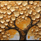 Old Gold Vintage Tree: Wall Paintings by Canvas Myntra