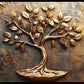 Old Vintage Gold Tree for Wealth: Wall Paintings by Canvas Myntra