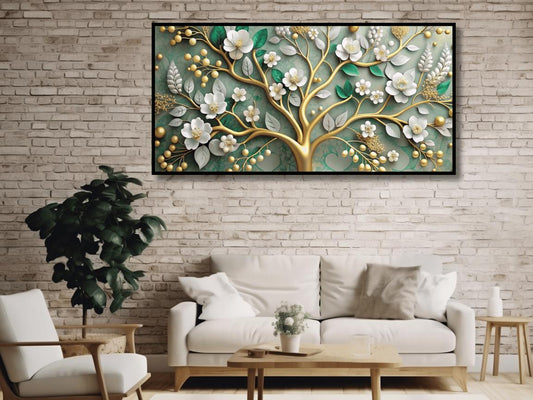 Amazing colorfull tree painting: Wall Paintings by Canvas Myntra