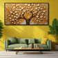 Old Gold Vintage Tree: Wall Paintings by Canvas Myntra