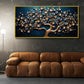 Gold Ruby tree: Wall Paintings by Canvas Myntra