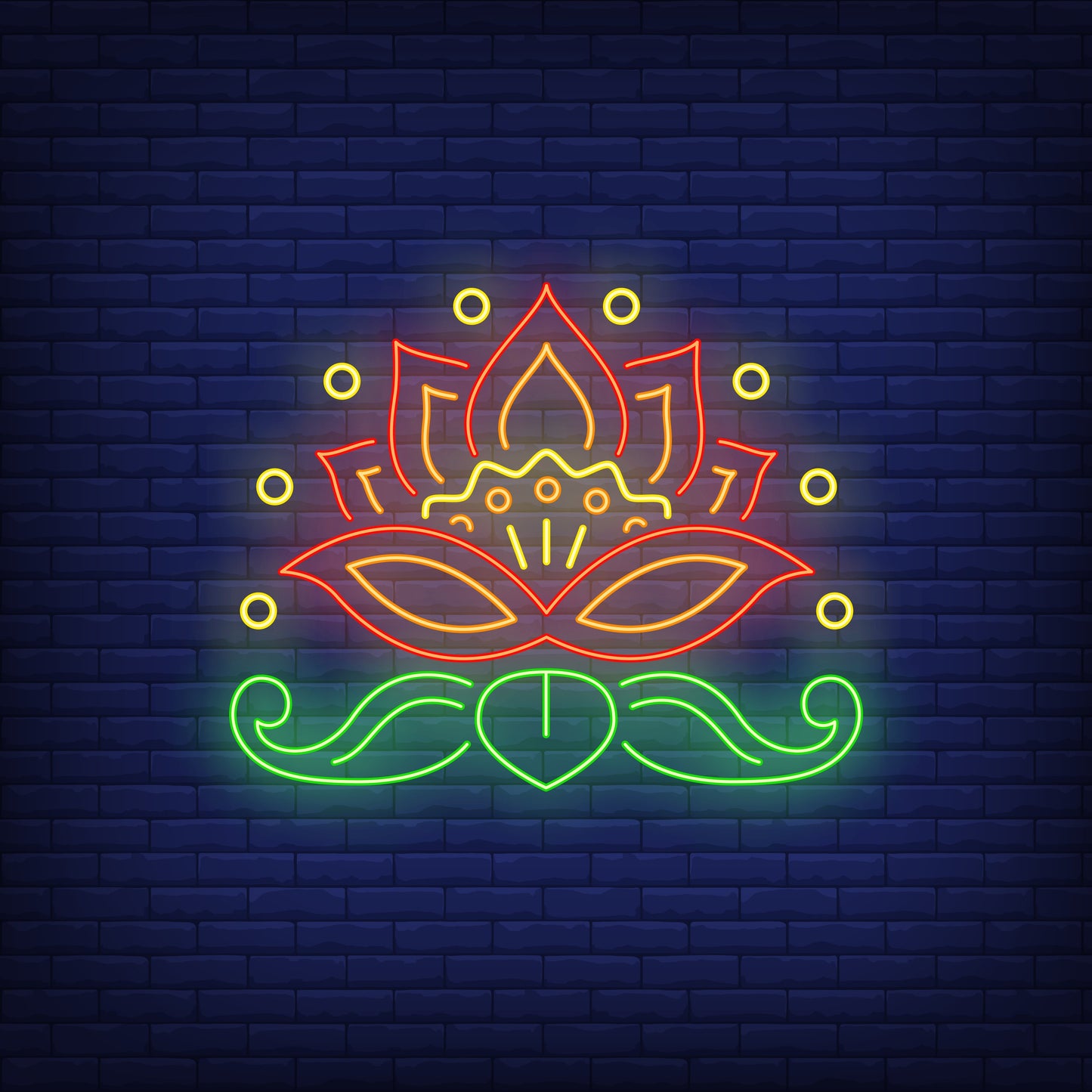 Neon Light Lotus Flower - Decorative LED Lighting for Home, Bedroom, and Events