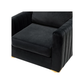 Doe Buck Velvet Rafeal  Accent Chair/Lounge Chair for  Living Room, Bedroom, Armchair Sofa Chair with Gold Legs.