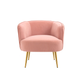 Doe Buck Velvet Leiser Accent Chair/Lounge Chair for  Living Room, Bedroom, Armchair Sofa Chair with Gold Legs.