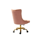 Doe Buck Velvet Swen task chair /study chair /office chair   for  study  Room, office  , swivel Armchair  with Gold base