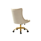 Doe Buck Velvet Swen task chair /study chair /office chair   for  study  Room, office  , swivel Armchair  with Gold base