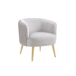 Doe Buck Velvet Leiser Accent Chair/Lounge Chair for  Living Room, Bedroom, Armchair Sofa Chair with Gold Legs.