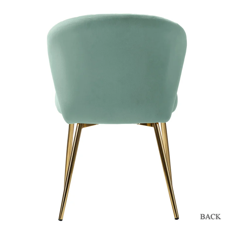 Doe Buck Velvet Chimene   Accent Chair/dining chair/café chair  for  Living Room, dining room ,restaurant  Armchair  with Gold Legs.