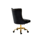 Doe Buck Velvet Swen task chair /study chair /office chair   for  study  Room, office  , swivel Armchair  with Gold base