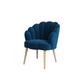 Doe Buck Velvet Rae Accent Chair/Lounge Chair for  Living Room, Bedroom, Armchair Sofa Chair with natural finish wooden legs