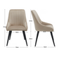 Doe Buck Velvet Nico    Accent Chair/dining chair/café chair  for  Living Room, dining room ,restaurant  Armchair  with Gold Legs.