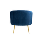 Doe Buck Velvet Leiser Accent Chair/Lounge Chair for  Living Room, Bedroom, Armchair Sofa Chair with Gold Legs.