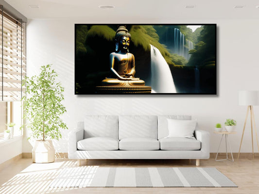 Lord Buddha: Wall Paintings by Canvas Myntra