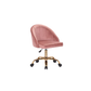 Doe Buck Velvet Hindmen  task chair /study chair /office chair   for  study  Room, office  , swivel Armchair  with Gold base