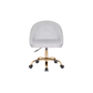 Doe Buck Velvet Hindmen  task chair /study chair /office chair   for  study  Room, office  , swivel Armchair  with Gold base