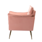 Doe Buck Velvet fyn Accent Chair/Lounge Chair for  Living Room, Bedroom, Armchair Sofa Chair with Gold Legs.