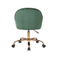 Comfy Doe Buck Green Auroratask Chair | Study, Office Swivel Chair with Gold Base & Armrests