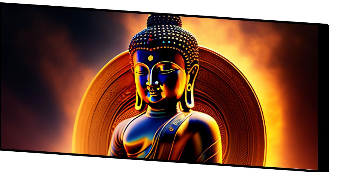 : Buddha Ji with Yellow Light Background