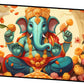 Elegant Ganesh Ji Sitting with Modak Idol for Home and Office Décor