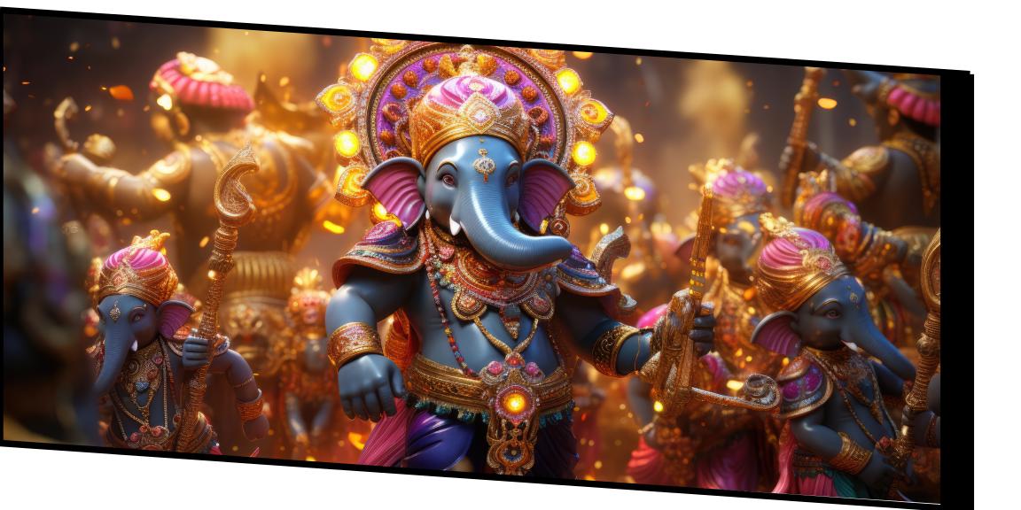 : Dancing Ganesh Ji Idol - Divine Art for Home Décor & Worship