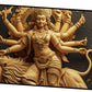 Divine Many-Hand Mata Rani Statue Sitting on Lion – Goddess Durga Idol for Worship.