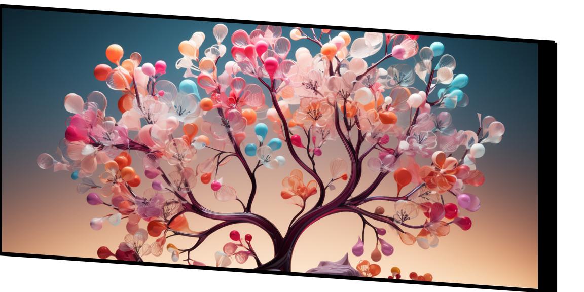 Tree With flower: Wall Paintings by Canvas Myntra