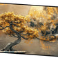 Golden tree with Abstract design: Wall Paintings by Canvas Myntra