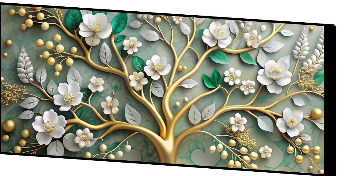 Amazing colorfull tree painting: Wall Paintings by Canvas Myntra