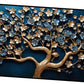 Gold Ruby tree: Wall Paintings by Canvas Myntra