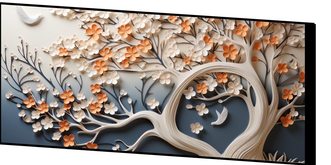 Designer tree in Paintings: Wall Paintings by Canvas Myntra