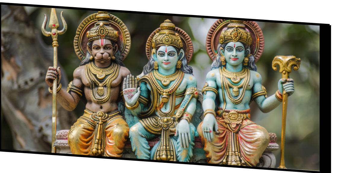 Hindu Gods: Wall Paintings by Canvas Myntra