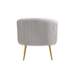 Doe Buck Velvet Leiser Accent Chair/Lounge Chair for  Living Room, Bedroom, Armchair Sofa Chair with Gold Legs.