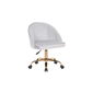 Doe Buck Velvet Hindmen  task chair /study chair /office chair   for  study  Room, office  , swivel Armchair  with Gold base