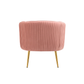 Doe Buck Velvet Leiser Accent Chair/Lounge Chair for  Living Room, Bedroom, Armchair Sofa Chair with Gold Legs.