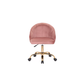 Doe Buck Velvet Hindmen  task chair /study chair /office chair   for  study  Room, office  , swivel Armchair  with Gold base