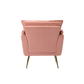 Doe Buck Velvet fyn Accent Chair/Lounge Chair for  Living Room, Bedroom, Armchair Sofa Chair with Gold Legs.