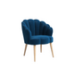 Doe Buck Velvet Rae Accent Chair/Lounge Chair for  Living Room, Bedroom, Armchair Sofa Chair with natural finish wooden legs