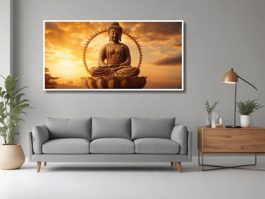 Lord Buddha: Wall Paintings by Canvas Myntra