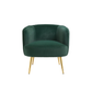 Doe Buck Velvet Leiser Accent Chair/Lounge Chair for  Living Room, Bedroom, Armchair Sofa Chair with Gold Legs.