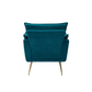 Doe Buck Velvet fyn Accent Chair/Lounge Chair for  Living Room, Bedroom, Armchair Sofa Chair with Gold Legs.