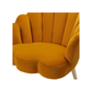 Doe Buck Velvet Rae Accent Chair/Lounge Chair for  Living Room, Bedroom, Armchair Sofa Chair with natural finish wooden legs